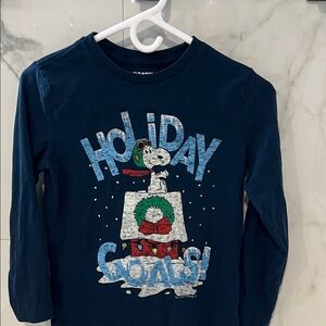 Old Navy Kids Holiday Goals Long Sleeve Tee - Navy